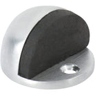 Door Stop Oval Satin Chrome H29xD40mm in Satin Chrome