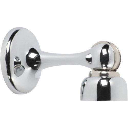 Door Stop Magnetic Chrome Plated D44xP93mm in Chrome Plated