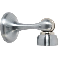Door Stop Magnetic Satin Chrome D44xP93mm in Satin Chrome