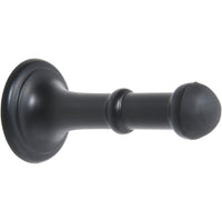 Tradco Concealed Fix Door Stop 80mm, showing the sleek, black wall-mounted door stopper with concealed fixing for secure installation.