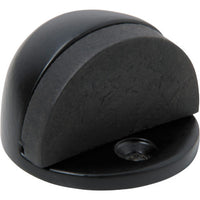 Door Stop Oval Matt Black H29xD40mm in Matt Black