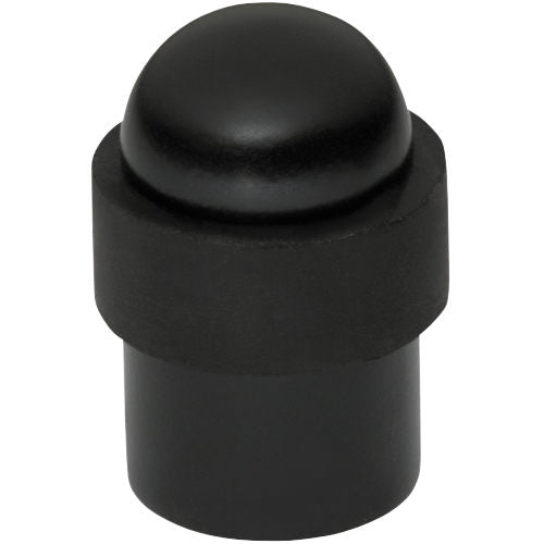 Door Stop Domed Matt Black H50xD30mm in Matt Black