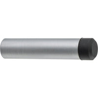 Iver Concealed Fix Pencil Door Stop attached to a door, with a sleek design and wall-mounted installation visible.