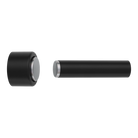 Door Stop Concealed Fix Pencil Magnetic Matt Black D17xP75mm in Matt Black