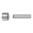 Door Stop Concealed Fix Pencil Magnetic Polished Chrome D17xP75mm in Polished Chrome