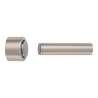 Door Stop Concealed Fix Pencil Magnetic Satin Nickel D17xP75mm in Satin Nickel