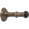 Door Stop Concealed Fix Small Antique Brass D43xP80mm in Antique Brass