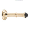 Door Stop Concealed Fix Large Polished Brass D43xP100mm in Polished Brass
