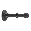 Door Stop Concealed Fix Large Matt Black D43xP100mm in Matt Black