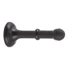 Door Stop Concealed Fix Large Matt Black D43xP100mm in Matt Black