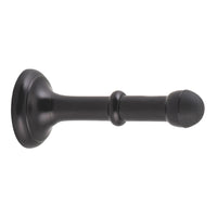 Door Stop Concealed Fix Large Matt Black D43xP100mm in Matt Black