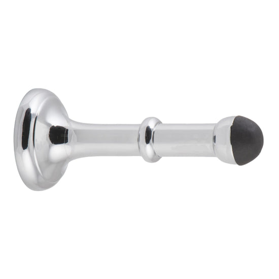 Door Stop Concealed Fix Large Chrome Plated D43xP100mm in Chrome Plated
