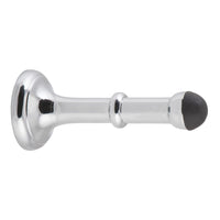 Door Stop Concealed Fix Large Chrome Plated D43xP100mm in Chrome Plated
