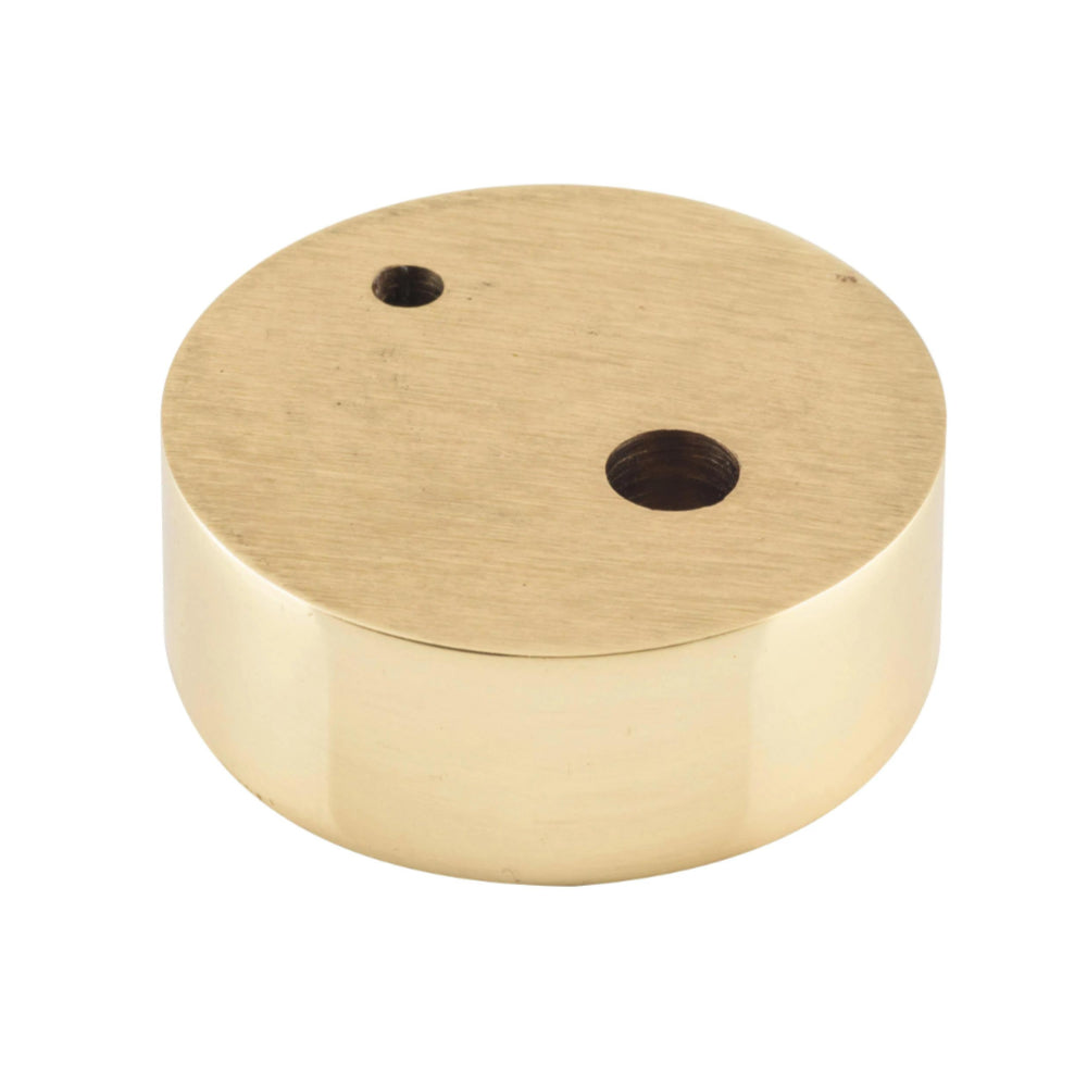 Door Stop Spacer Oval Polished Brass H15xD40mm in Polished Brass