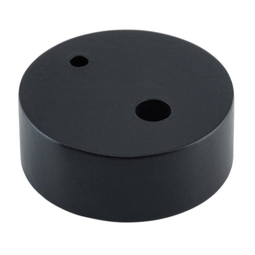 Door Stop Spacer Oval Matt Black H15xD40mm in Matt Black