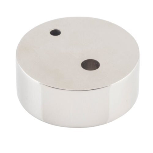 Door Stop Spacer Oval Polished Nickel H15xD40mm in Polished Nickel