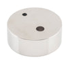Door Stop Spacer Oval Polished Nickel H15xD40mm in Polished Nickel