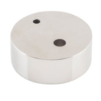 Door Stop Spacer Oval Polished Nickel H15xD40mm in Polished Nickel