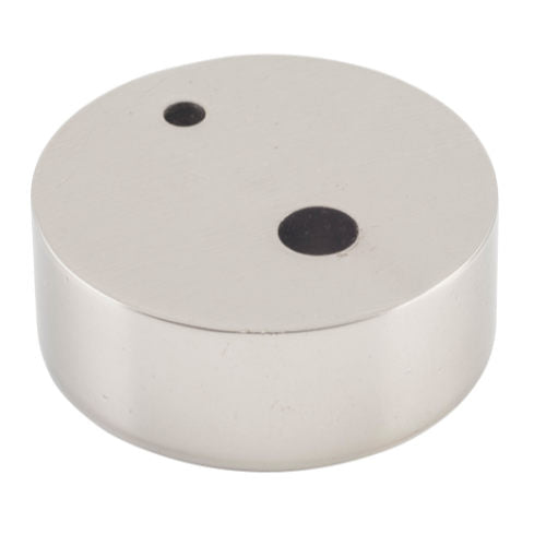 Door Stop Spacer Oval Satin Nickel H15xD40mm in Satin Nickel