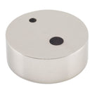 Door Stop Spacer Oval Satin Nickel H15xD40mm in Satin Nickel