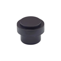 Floor Mounted Door Stop, 38x38mm in Black