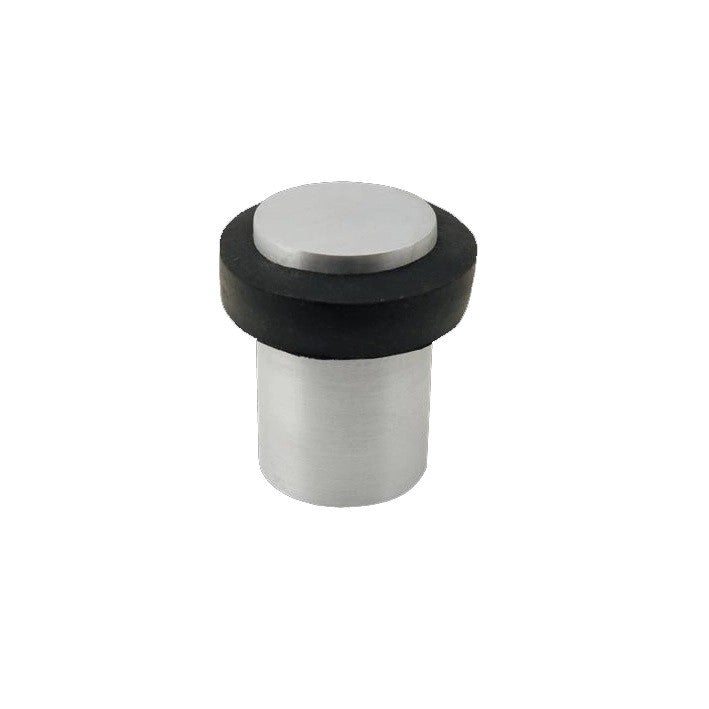 Floor Mounted Door Stop, 60x38mm in Brushed Nickel
