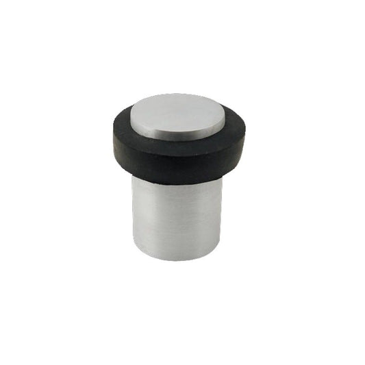 Floor Mounted Door Stop, 60x38mm in Brushed Nickel