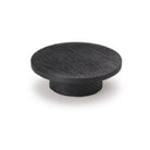ECHO ROUND TIMBER KNOB 60MM BLACK WOODGRAIN in Black WoodGrain