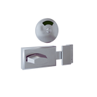 EasyFit Lock & Indicator Set with Staple ? With Screw Fixings in Satin Chrome