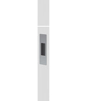 Mardeco  "M" series end pull (each) Box Pack  Overall: 92Hx26W Opening: 38Hx18W Overall depth 12mm Face depth 2mm in Satin Chrome