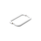 Stream 200mm Entrance Pull 316 Grade SS - Matt White - Back-to-Back in Matt White