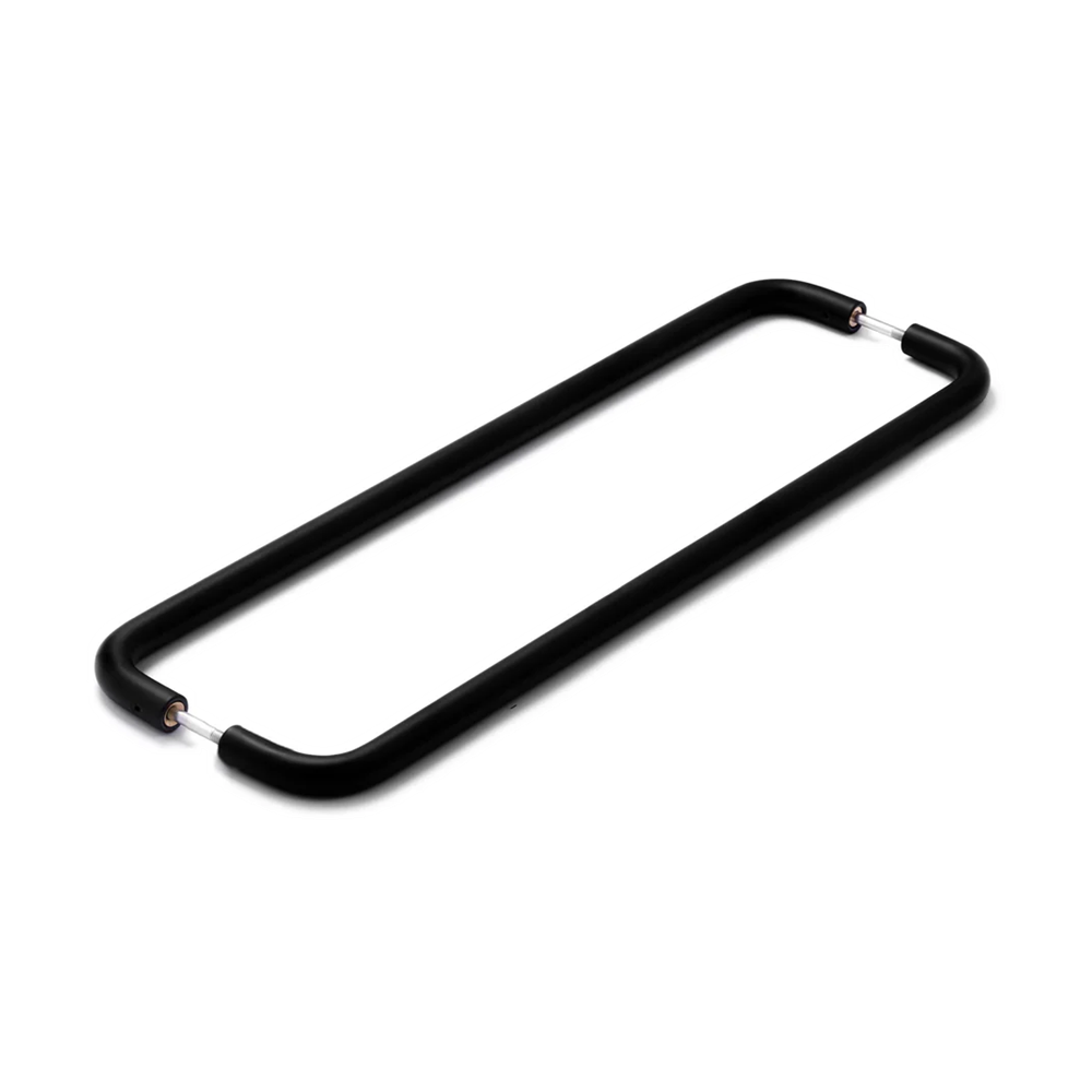 Stream 400mm Entrance Pull 316 Grade SS - Matt Black - Back-to-Back in Matt Black
