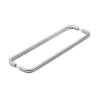 Stream 400mm Entrance Pull 316 Grade SS - Satin Stainless Steel - Back-to-Back in Satin Stainless