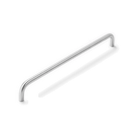 Stream 400mm Entrance Pull 316 Grade SS - Satin Stainless Steel - Rear Fix in Satin Stainless