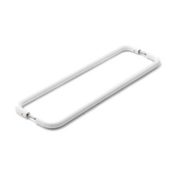 Stream 400mm Entrance Pull 316 Grade SS - Matt White - Back-to-Back in Matt White