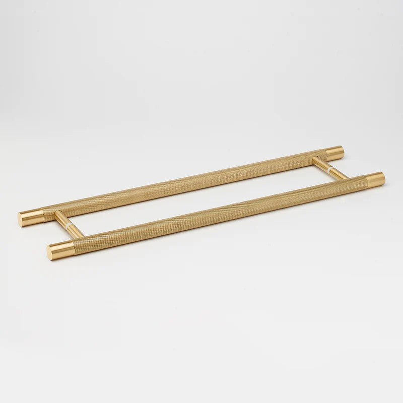Kintore Entry Pull in Natural Brass