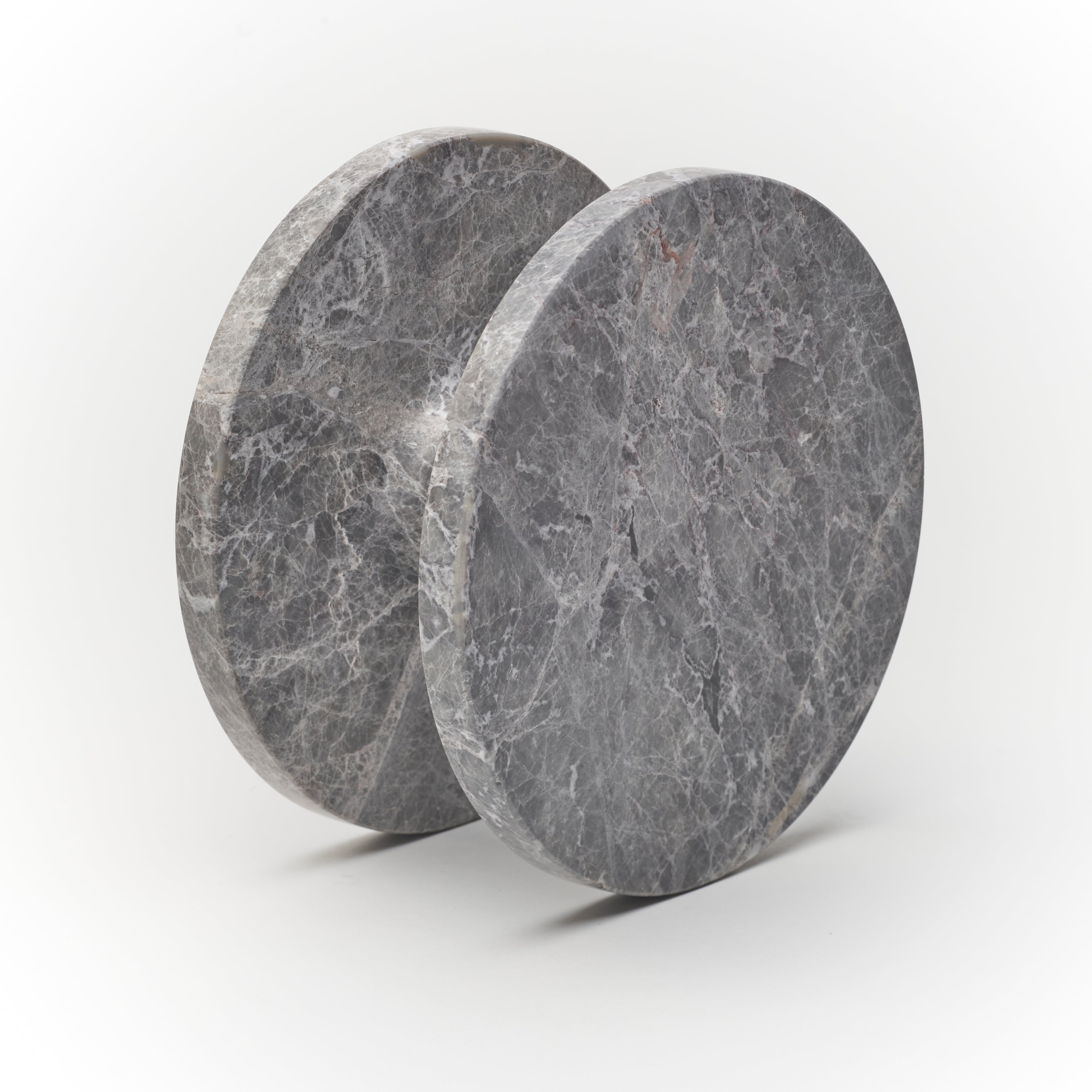 Lo & Co Ora Entry Pull Tundra Grey Marble in Grey Tundar Marble