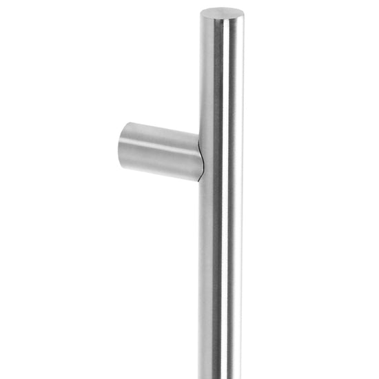 5200 Single Entrance Handle, Rear Disk Fix, 900mm x 14mm, CTC 740mm in Satin Stainless