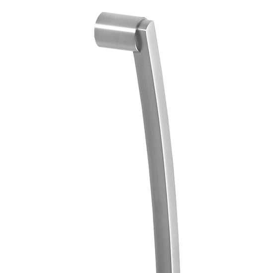 8010 Pair of  Entrance Handles, Back-to-Back, 632mmmm x 19mm, CTC 600mm in Satin Stainless