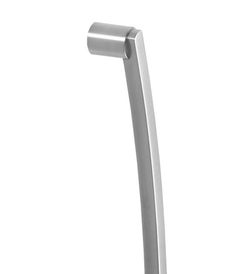 8010 Pair of  Entrance Handles, Back-to-Back, 632mmmm x 19mm, CTC 600mm in Satin Stainless