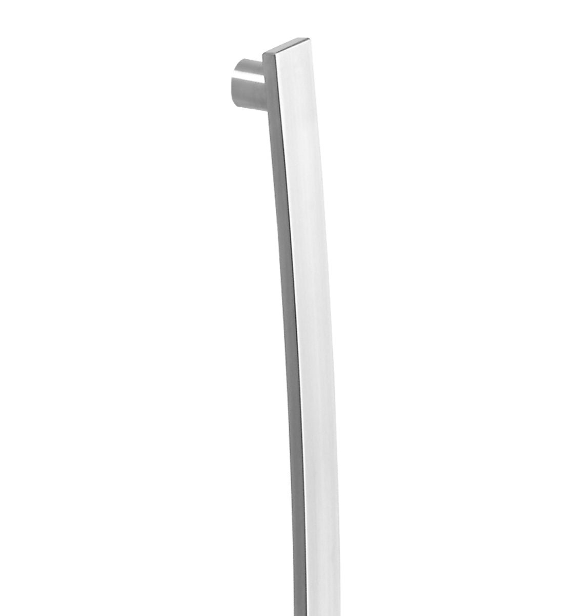 8100 Single Entrance Handle, Rear Disk Fix, 645mm x 40mm x 10mm, CTC 600mm in Satin Stainless