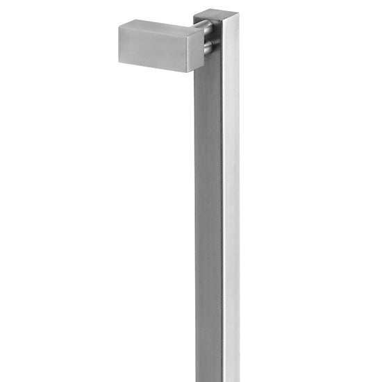 8110 Offset Single Entrance Handle, Rear Disk Fix, 825mm x 25mm, CTC 800mm in Satin Stainless