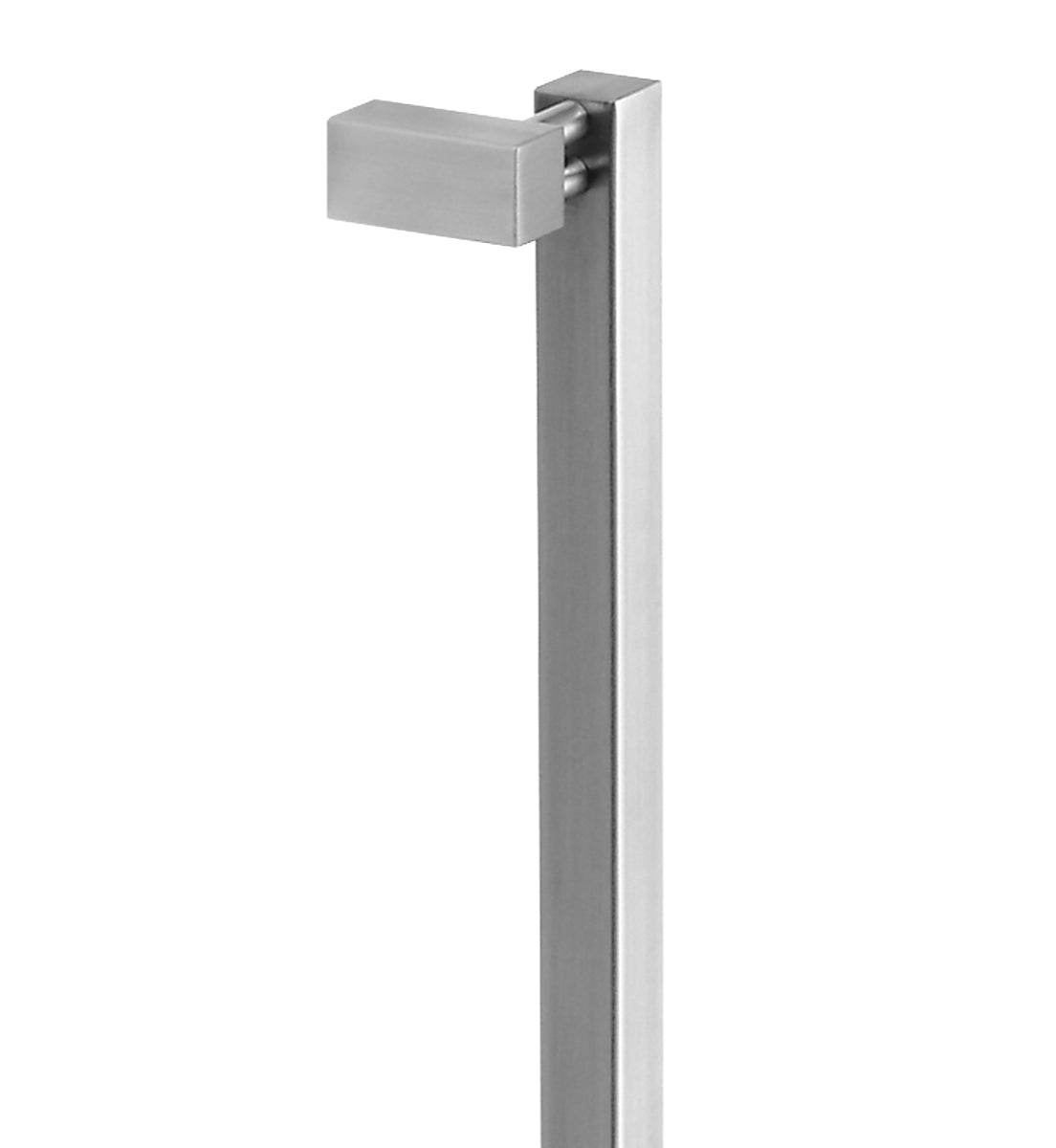8110 Offset Single Entrance Handle, Rear Disk Fix, 825mm x 25mm, CTC 800mm in Satin Stainless