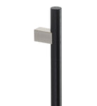 8495 Pair of  Entrance Handles, Back-to-Back, 1000mm x 32mm, CTC 840mm in Polished Stainless Steel