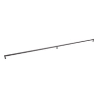 Momo Brooklyn 1056mm entry pull handle in black finish, showing sleek metal design and sturdy mounting hardware for doors