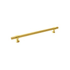 Momo BELGRAVIA 600mm lined entry pull handle in black finish on door with visible mounting hardware