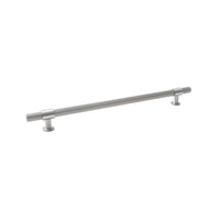 Momo BELGRAVIA 600mm lined entry pull handle in dark bronze finish mounted on a door.