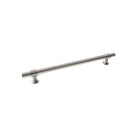 Momo Belgravia 600mm plain entry pull handle in dark bronze finish, shown mounted on a door for easy grasp.