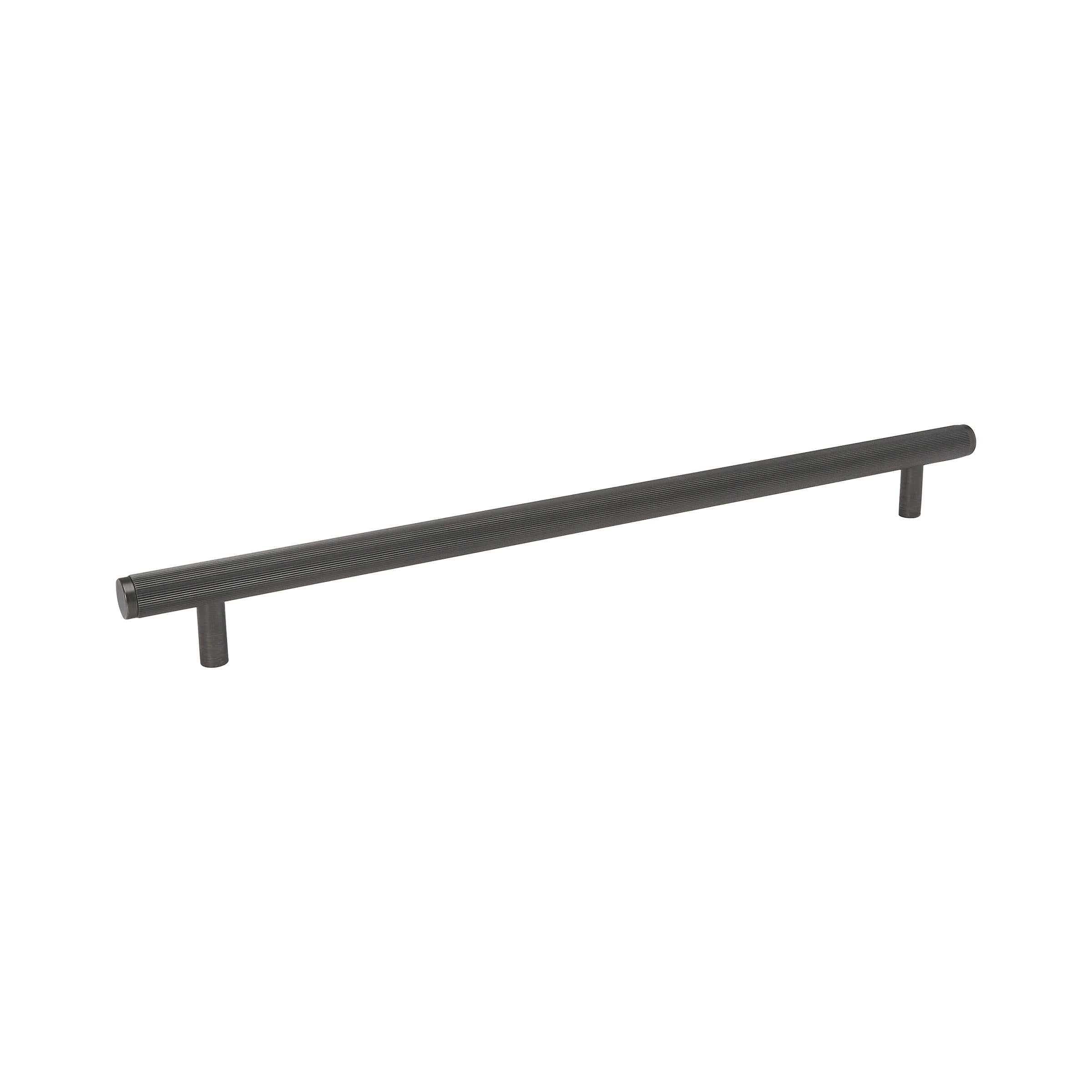 MOMO HANDLES BELLEVUE LINED ENTRY PULL HANDLE GUNMETAL in Gun Metal