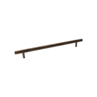 Momo Bellevue 600mm plain entry pull handle, sleek metal door handle with a modern design, suitable for commercial and residential doors.